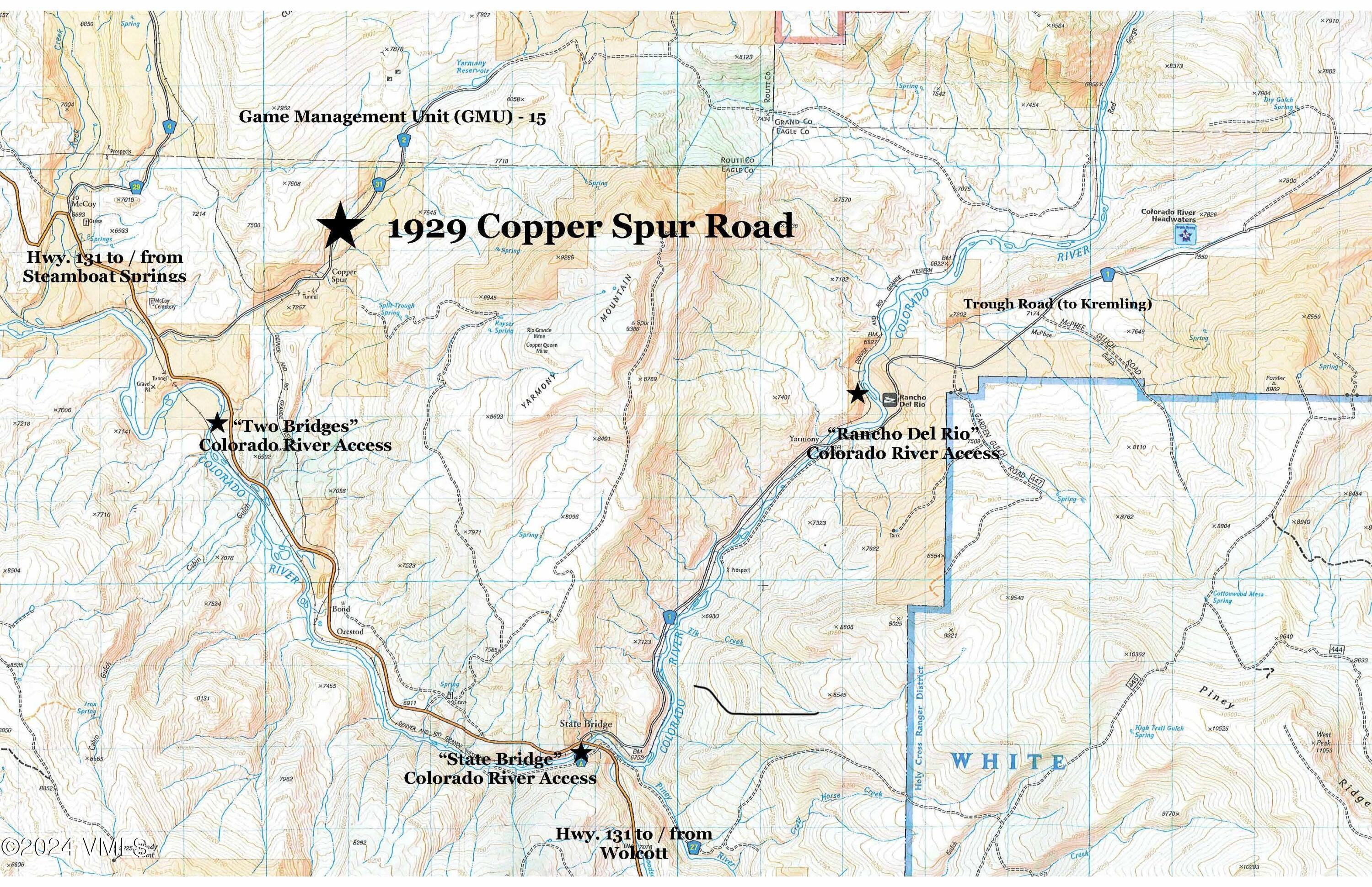 1929 Copper Spur Road Bond, CO 80423 - Photo 4 of 35 1929-COPPER-SPUR-NAT-GEO-MAP