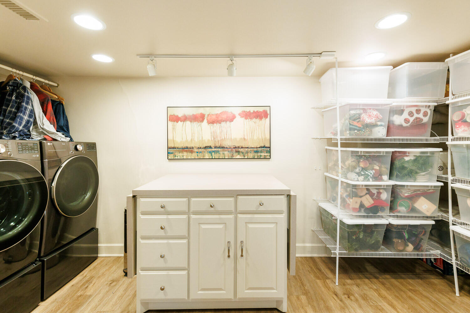 2607 22nd Street Lubbock, TX 79410 - Photo 64 of 87 a view of a storage & utility room with racks on the wall