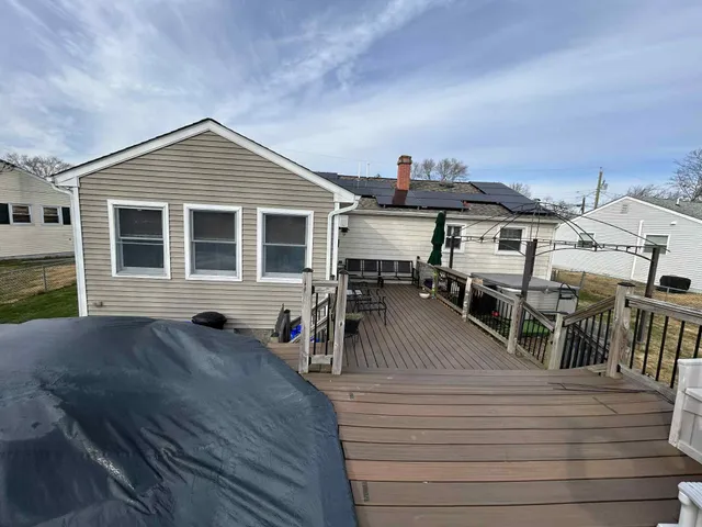 a view of a house with sitting area