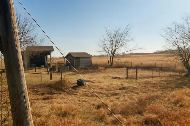 a view of a backyard of a house