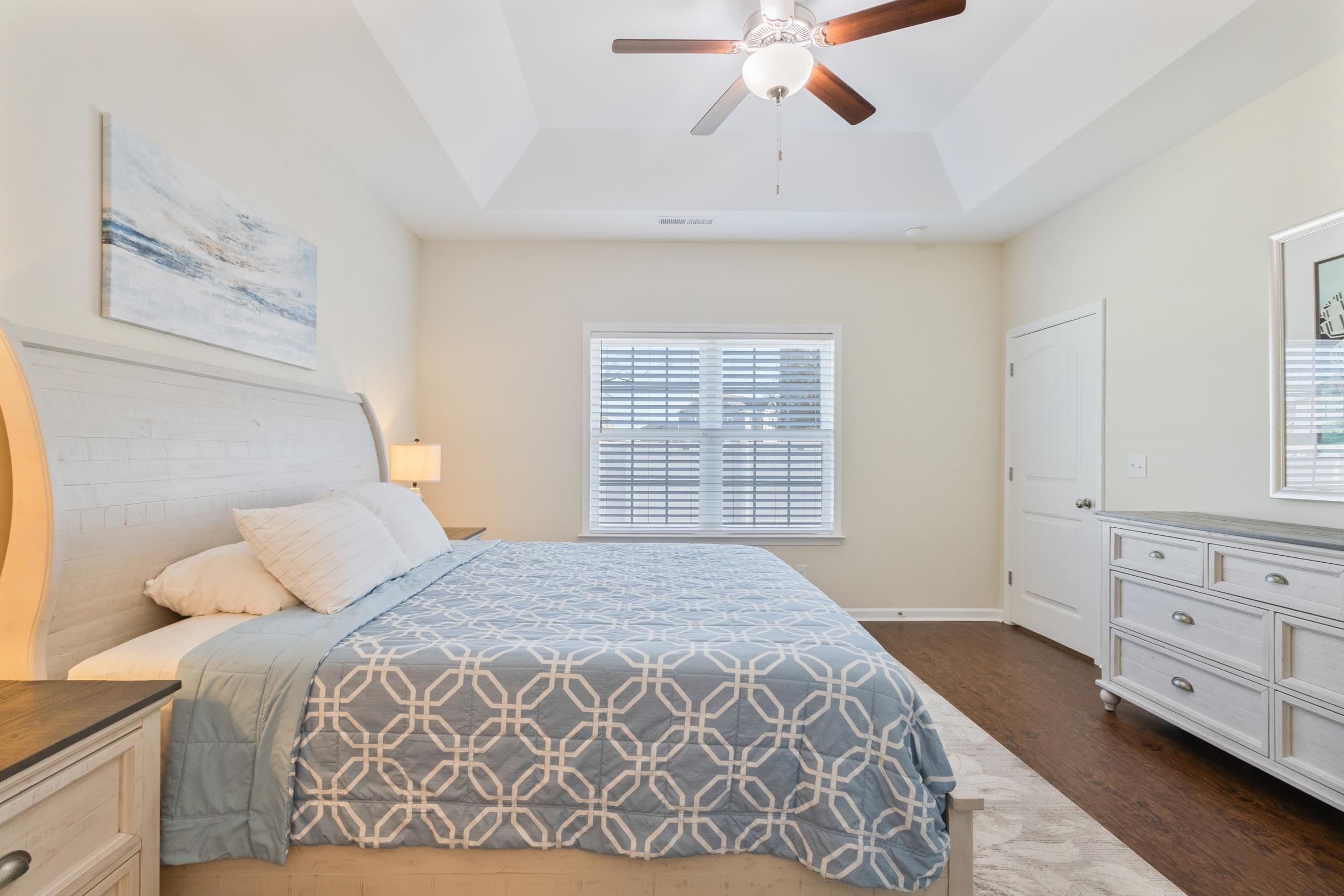 224 Obi Lane Surfside Beach, SC 29575 - Photo 14 of 24 Office with ceiling fan and wood finished floors