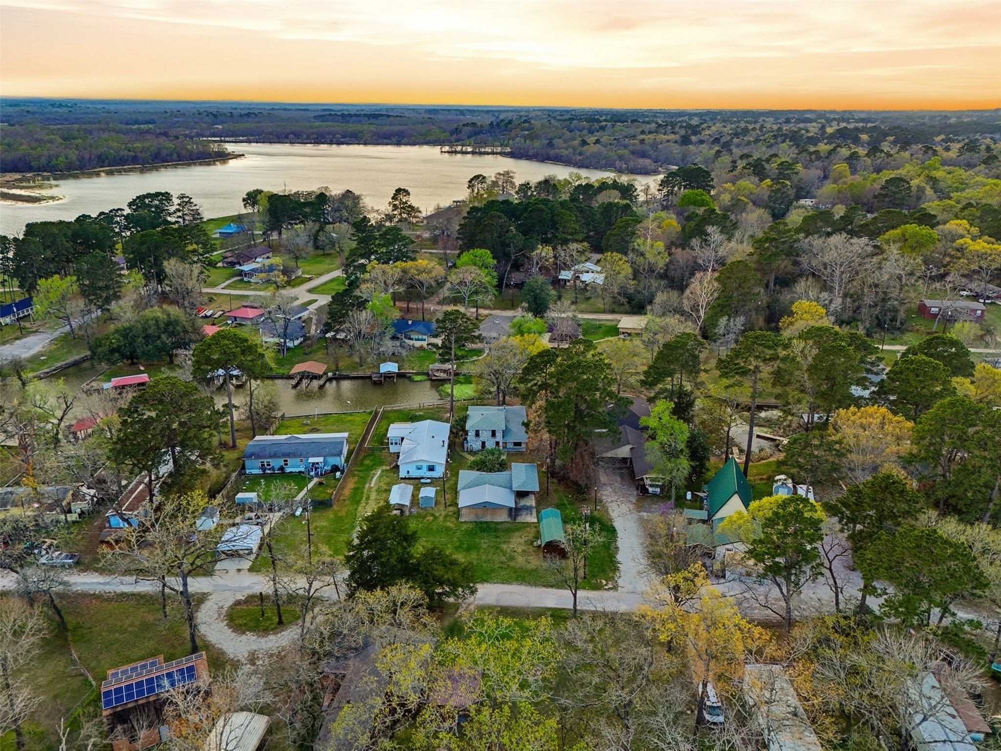 200 Cove View Drive Trinity, TX 75862 - Photo 5 of 39 an aerial view of a house with a garden