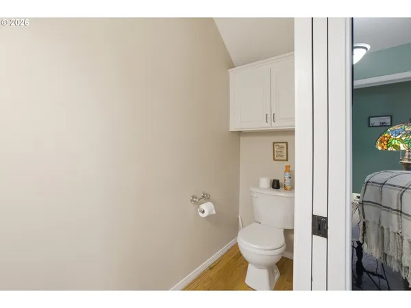 a bathroom with a toilet