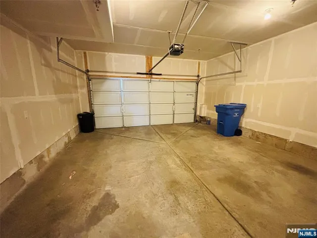 a view of a garage
