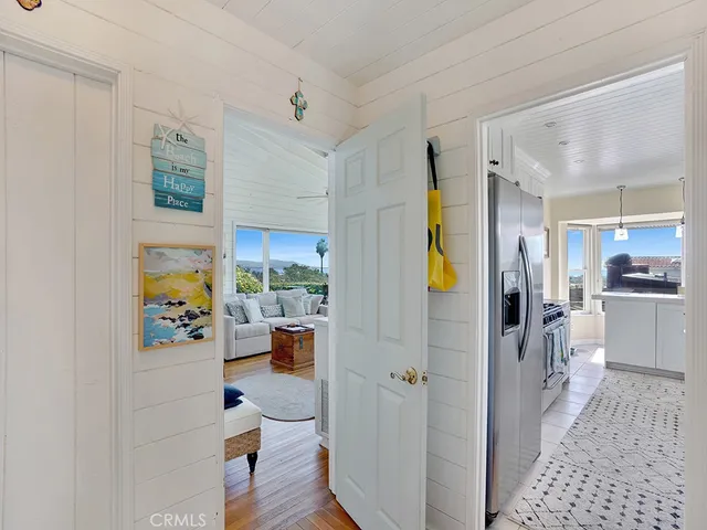 a view of living room and kitchen
