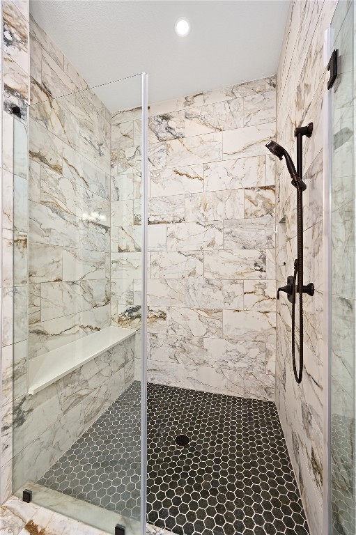 607 Flint Ridge Trail Georgetown, TX 78628 - Photo 14 of 35 Bathroom with walk in shower