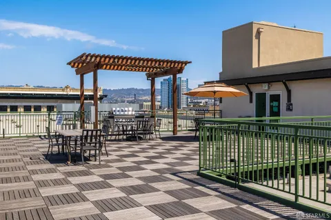 a view of a building with door