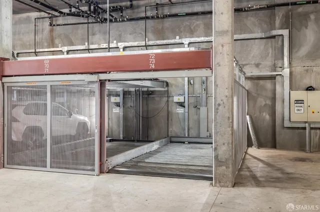 a view of a building with a outdoor space