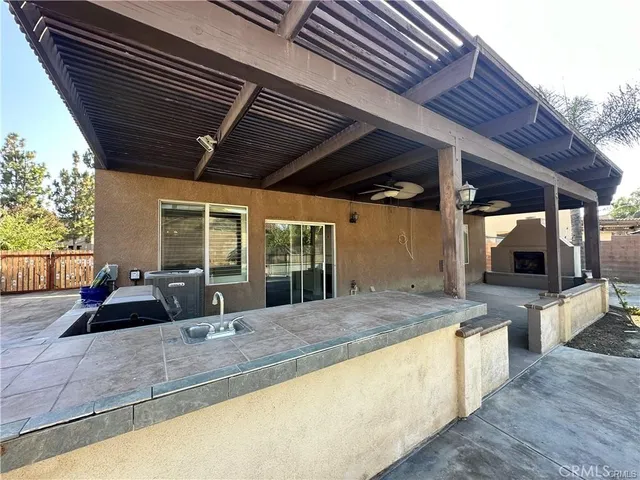 a view of a couches in the backyard