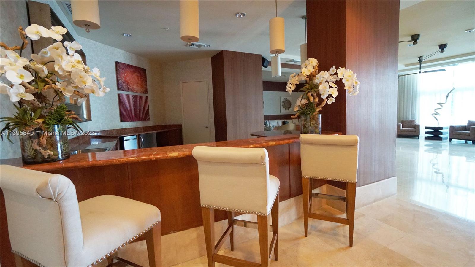 Ocean Marine Yacht Club Hallandale Beach, FL 33009 - Photo 17 of 31 a dining room with furniture and wooden floor