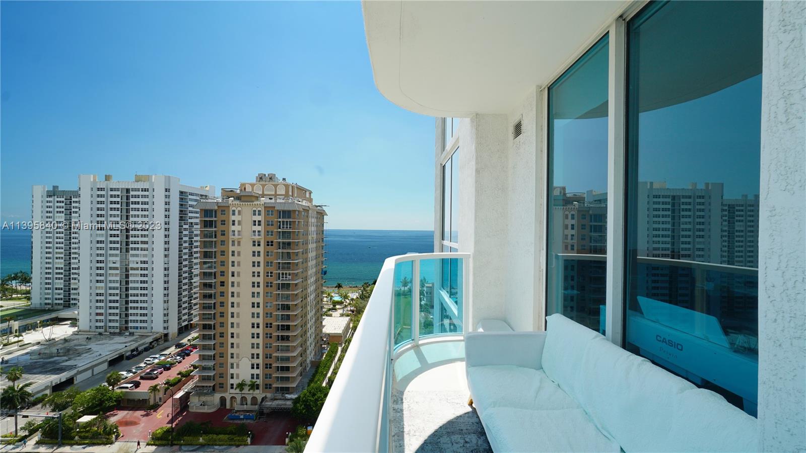 Ocean Marine Yacht Club Hallandale Beach, FL 33009 - Photo 6 of 31 a view of balcony with couch