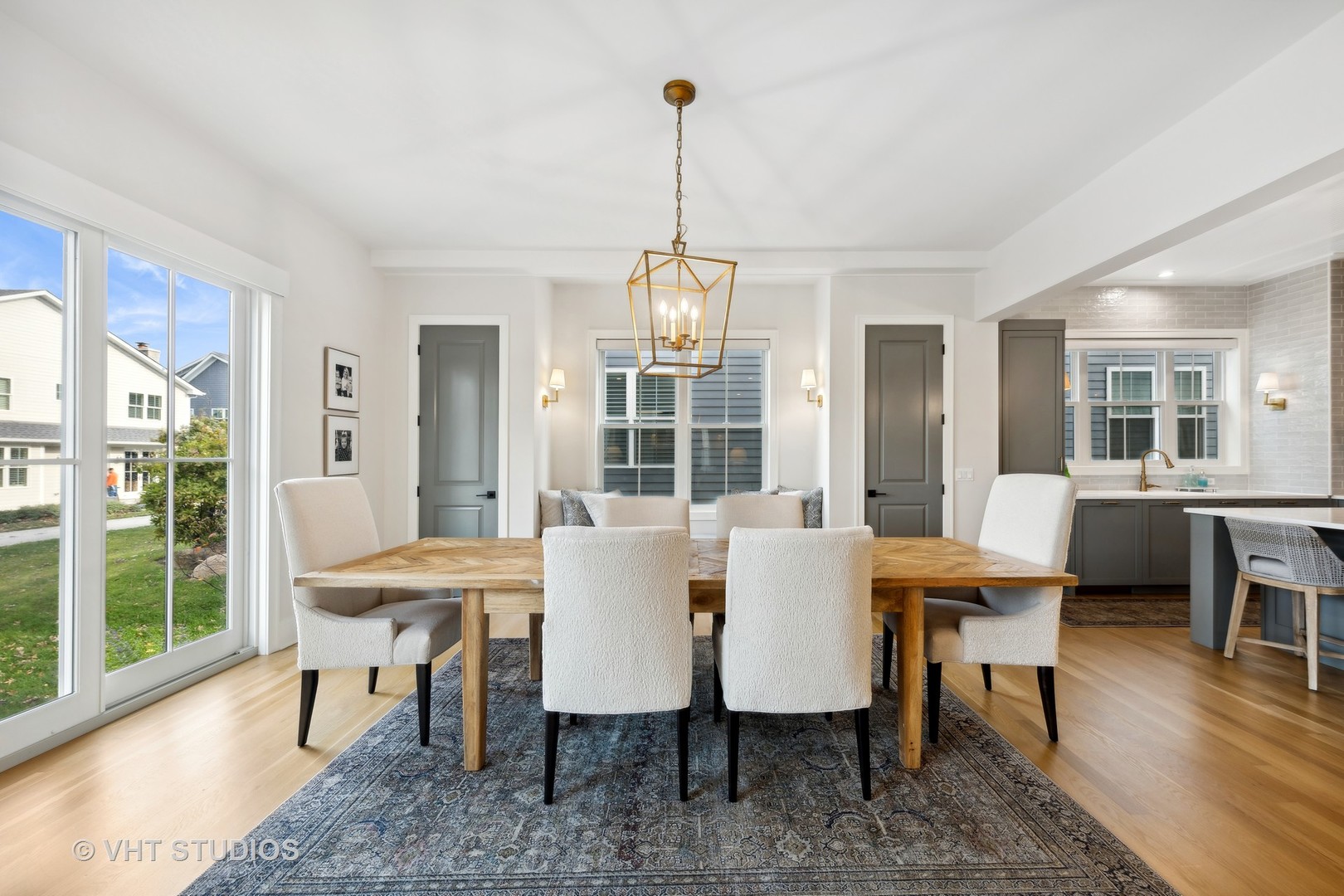 1110 Hickory Drive Western Springs, IL 60558 - Photo 16 of 55 a dining room with furniture a chandelier and wooden floor