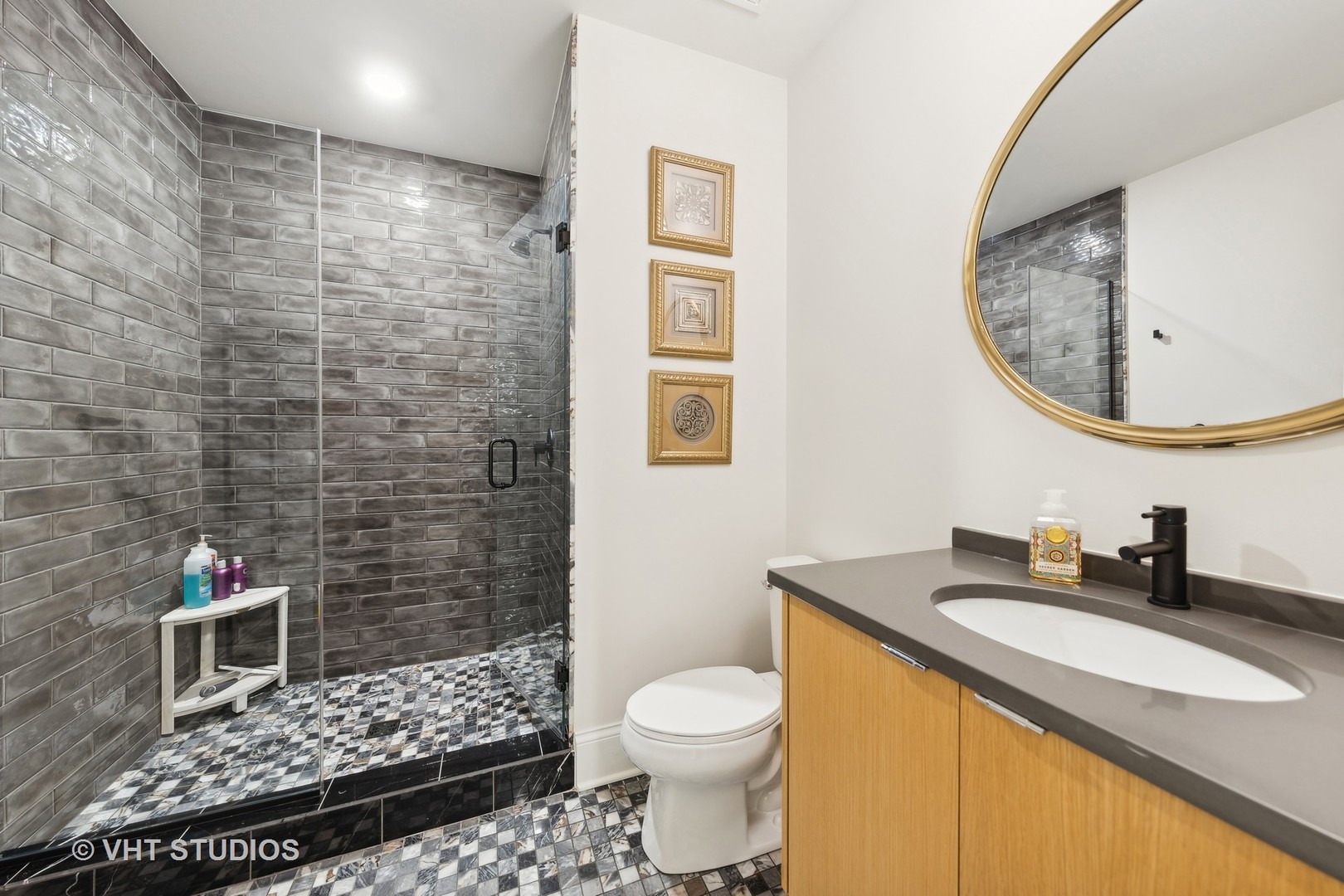 1110 Hickory Drive Western Springs, IL 60558 - Photo 43 of 55 a bathroom with a sink a toilet and mirror