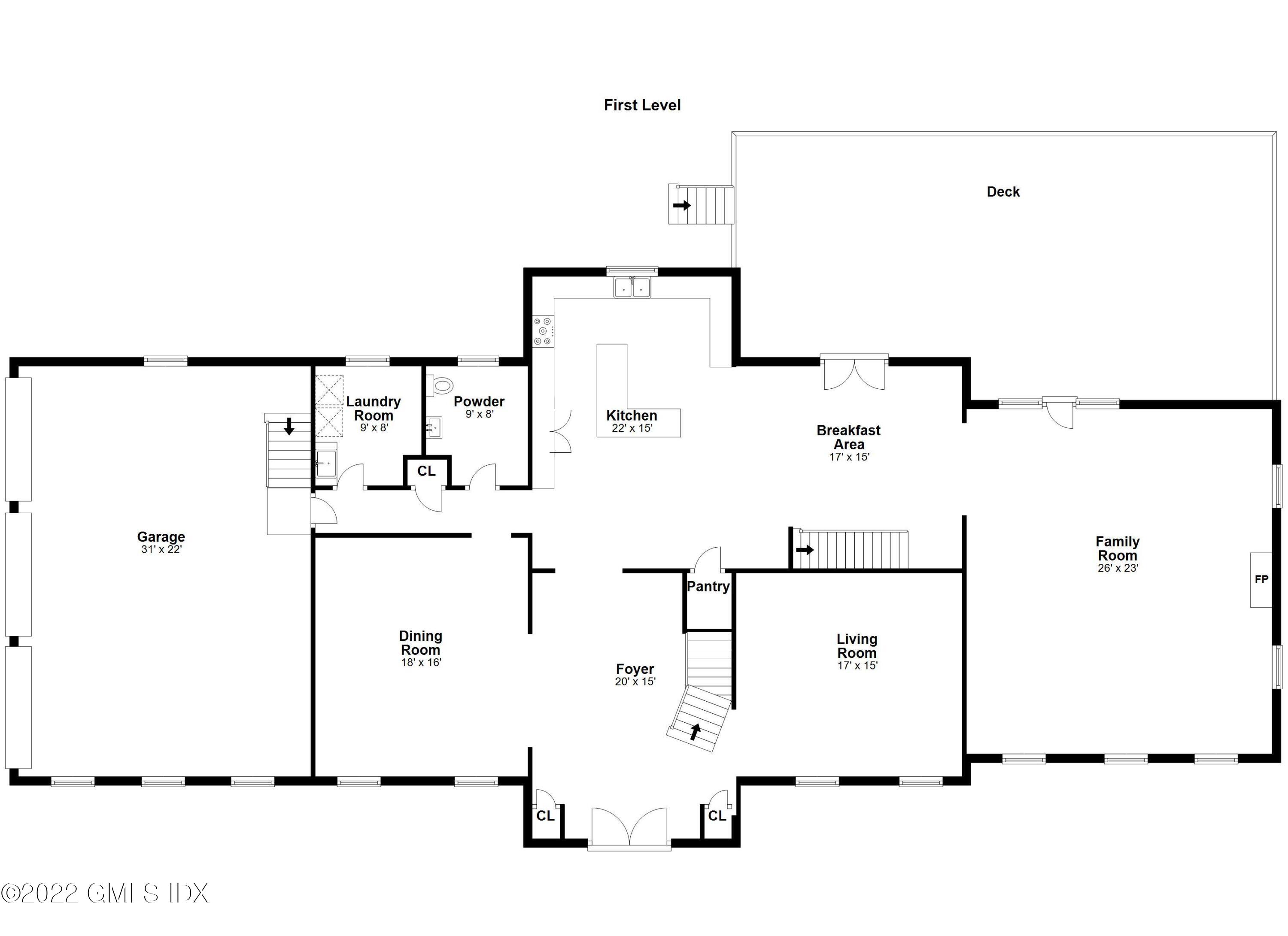19 West Hill Road Stamford, CT 06902 - Photo 22 of 25 a picture of floor plan