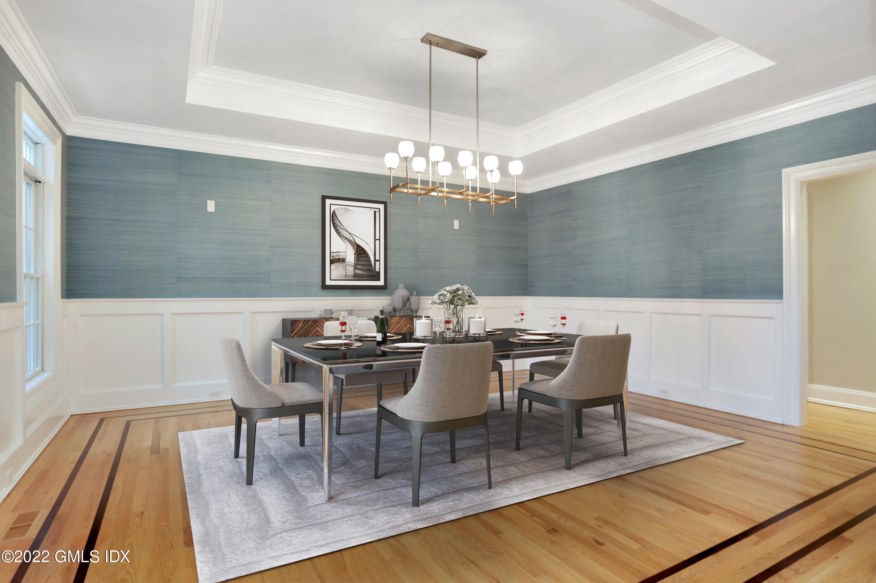 19 West Hill Road Stamford, CT 06902 - Photo 4 of 25 a view of a dining room with furniture and wooden floor