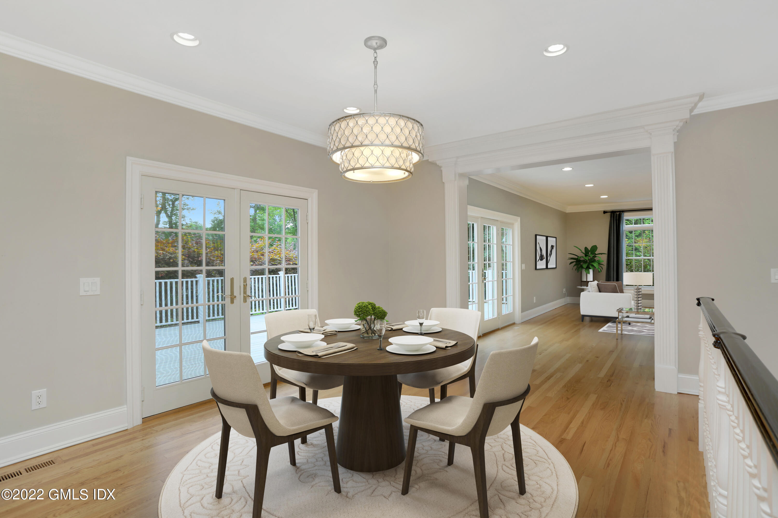 19 West Hill Road Stamford, CT 06902 - Photo 8 of 25 a view of a dining room with furniture and wooden floor
