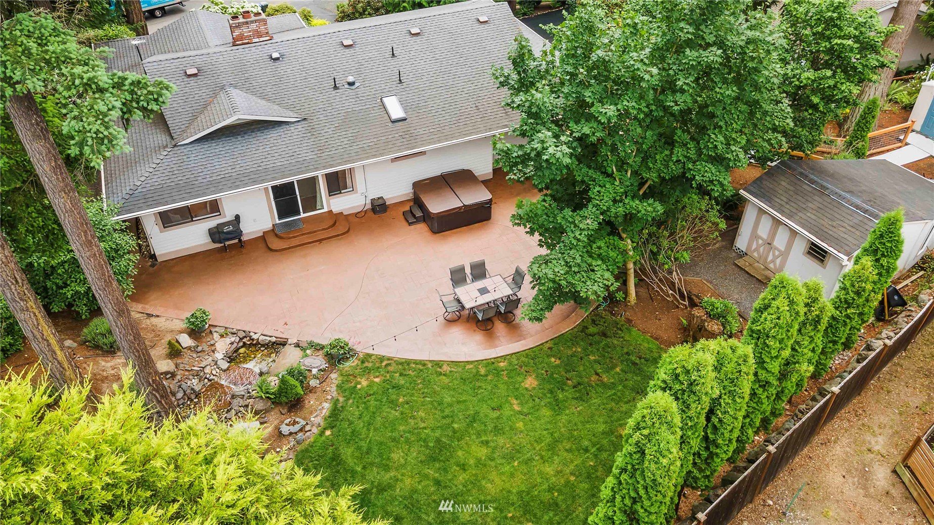 22224 3rd Avenue Southeast Bothell, WA 98021 - Photo 24 of 30 an aerial view of residential house with outdoor space and trees all around
