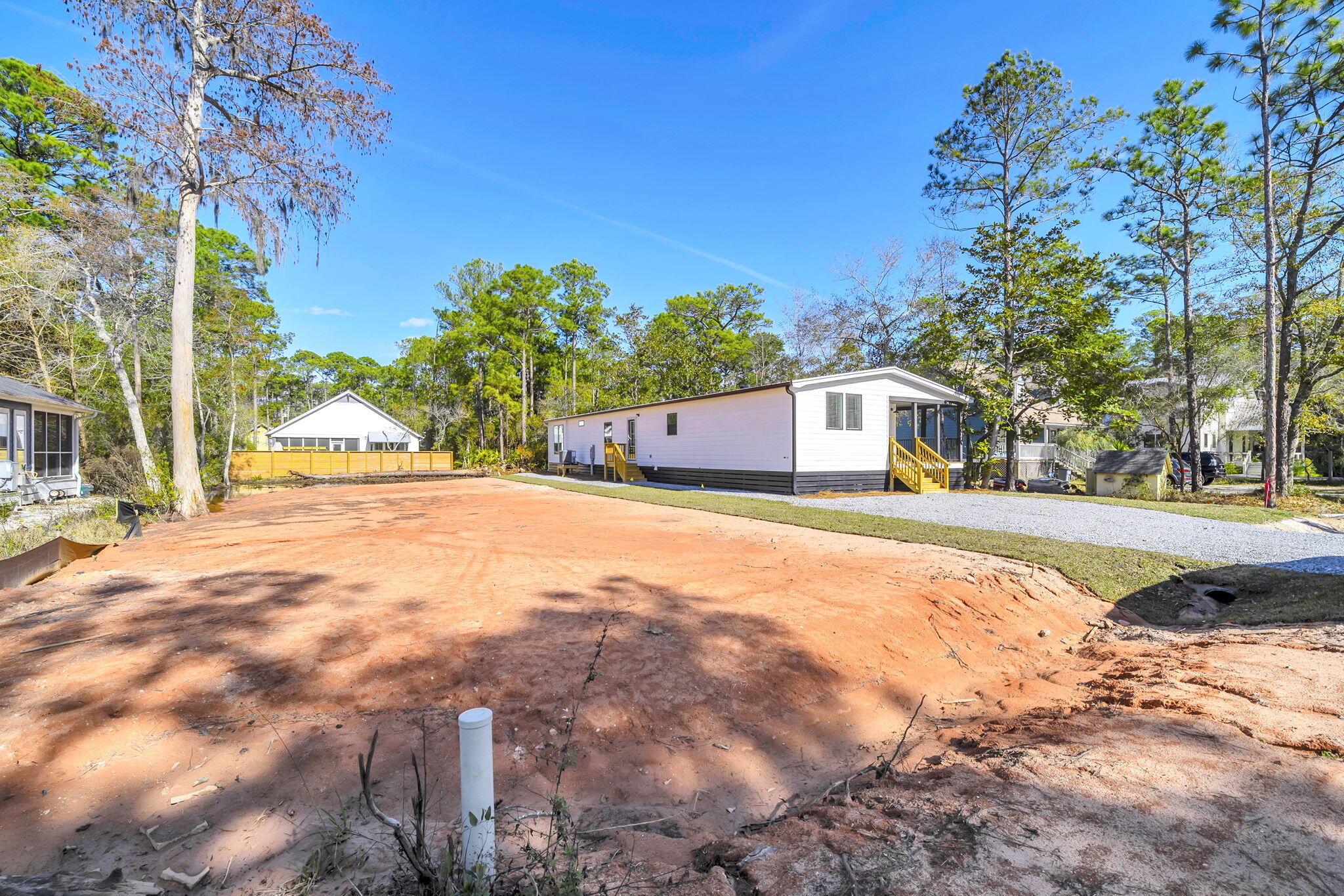 Lot 28 East Georgie Street Santa Rosa Beach, FL 32459 - Photo 4 of 6 a view of road with large trees