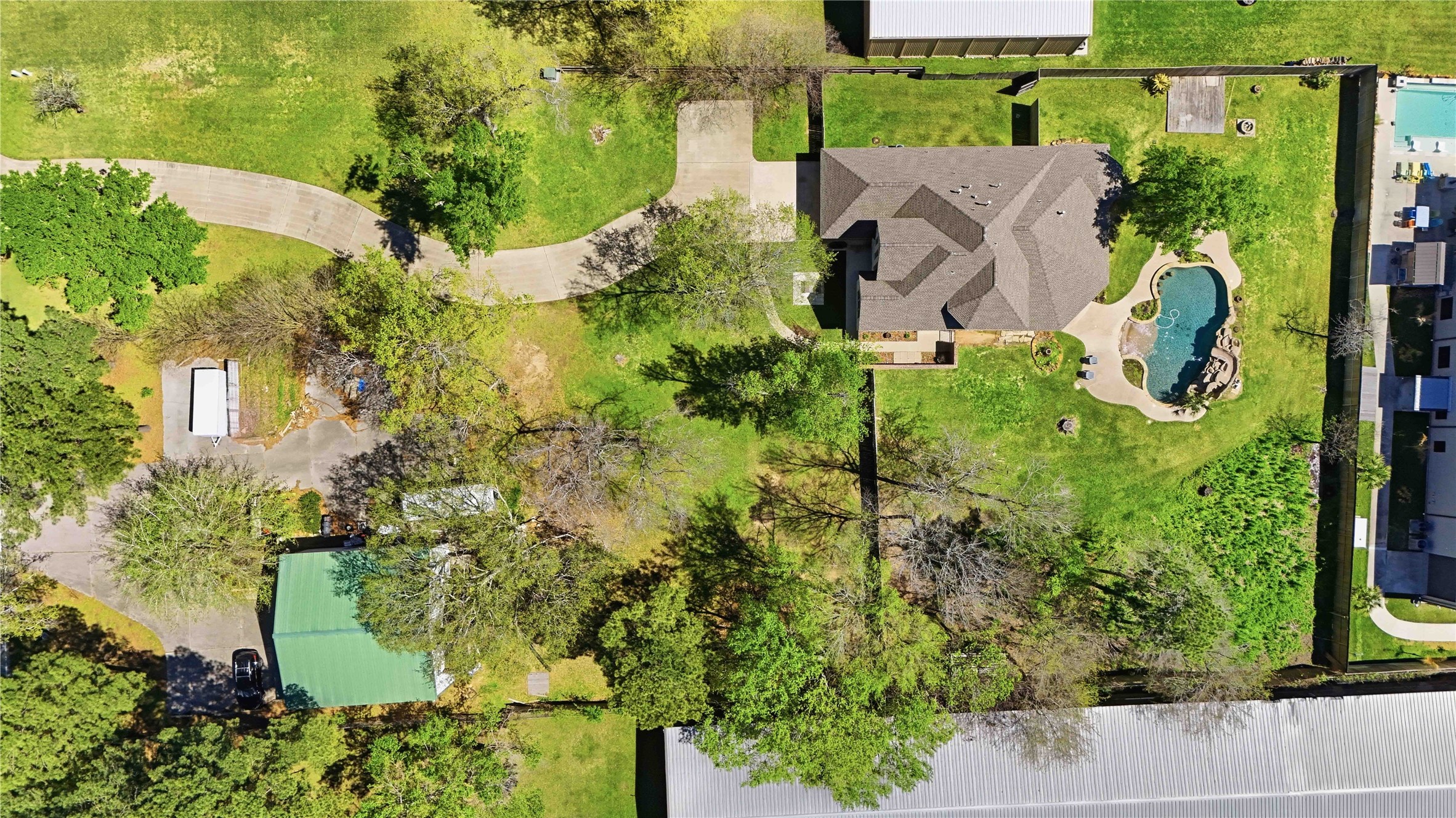 1930 Old River Road Montgomery, TX 77356 - Photo 44 of 49 This bird's-eye view really accentuates the acreage!