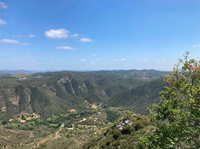 a view of a mountain in the distance