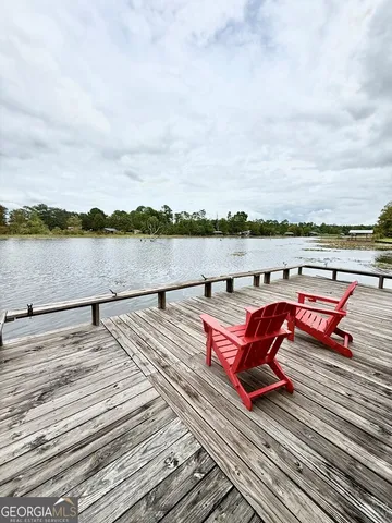 a view of a terrace with outdoor seating