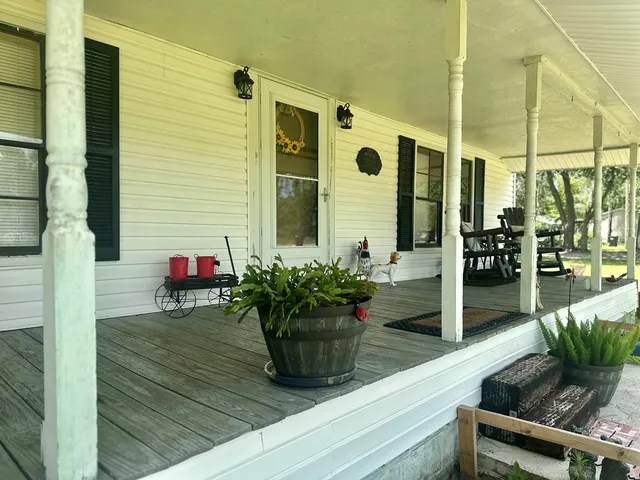 a house view with a sitting space