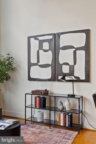 a view of furniture and window in a room