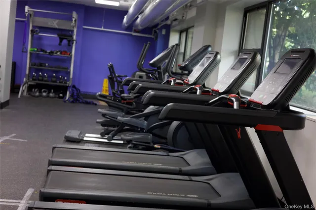 a view of gym equipment