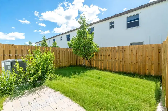 a backyard of a house