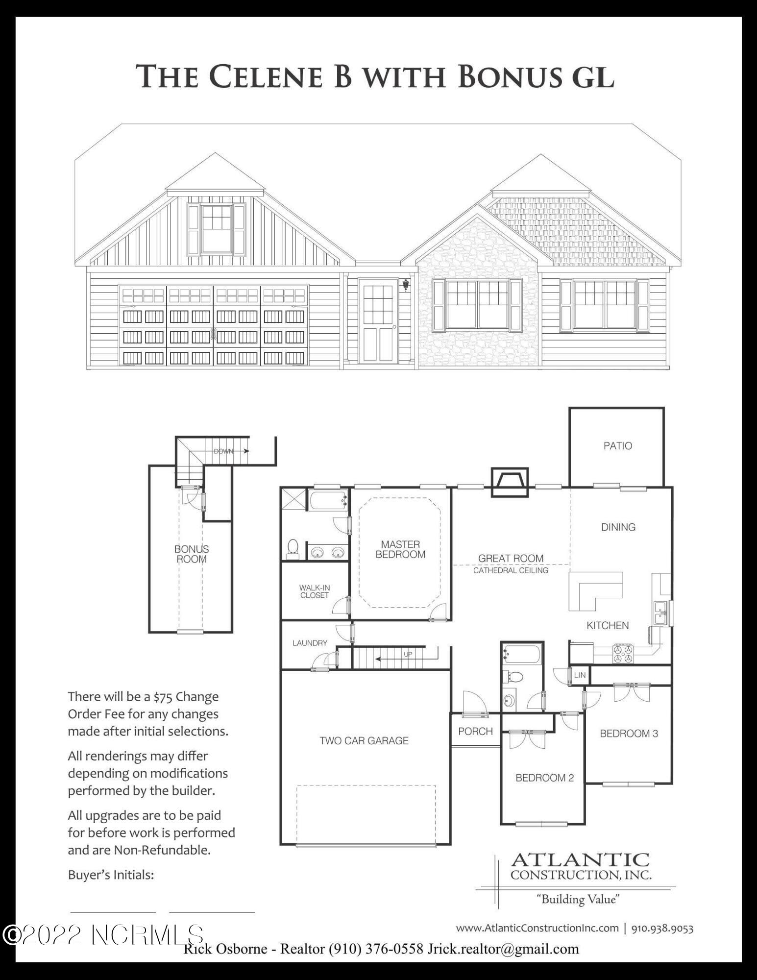 1820 Riggs Road Maysville, NC 28555 - Photo 3 of 34 TheCeleneBBonusSpecSheetGL_Page_1