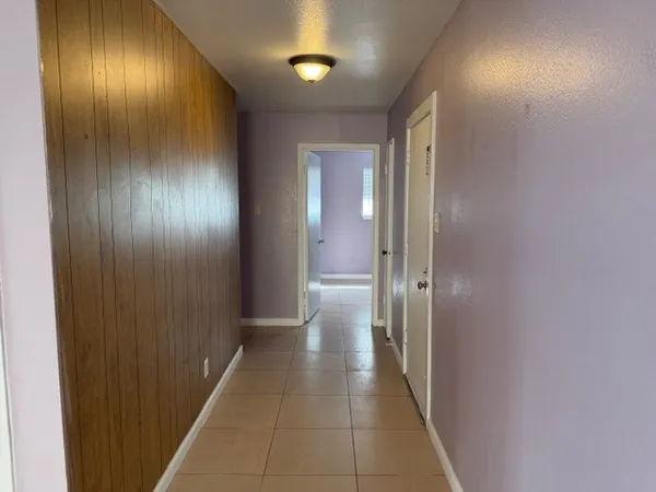 a view of hallway with an entryway