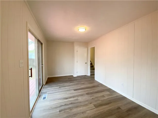 a view of an empty room