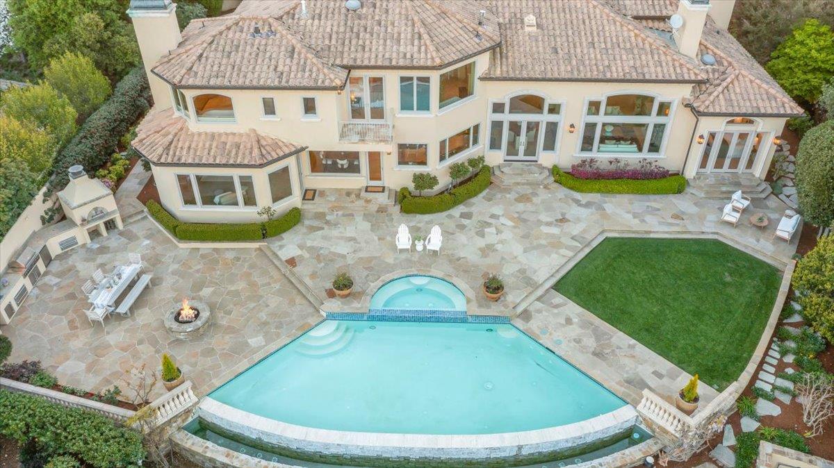 8350 Verbena Drive Gilroy, CA 95020 - Photo 50 of 51 an aerial view of a house with swimming pool
