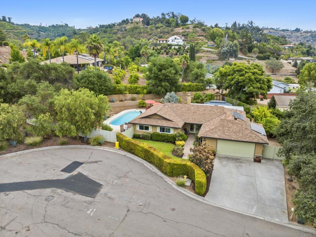 3625 Laketree Drive Fallbrook, CA 92028 - Photo 42 of 52 an aerial view of a house with yard swimming pool and outdoor seating