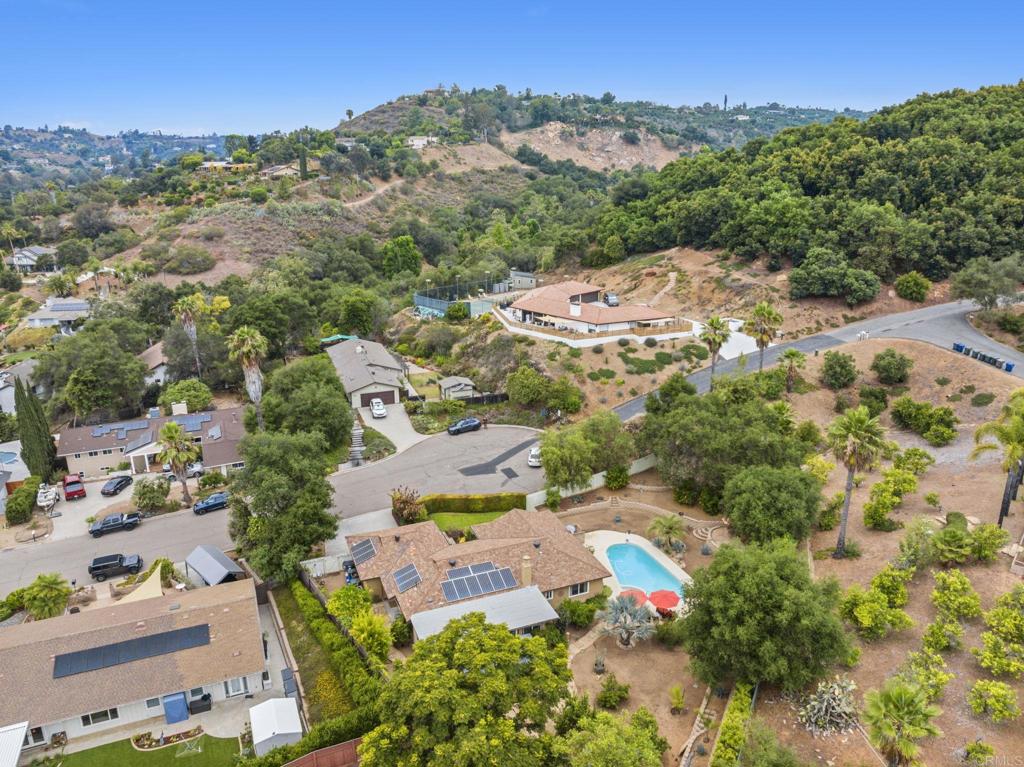 3625 Laketree Drive Fallbrook, CA 92028 - Photo 44 of 52 an aerial view of residential house with outdoor space and trees all around