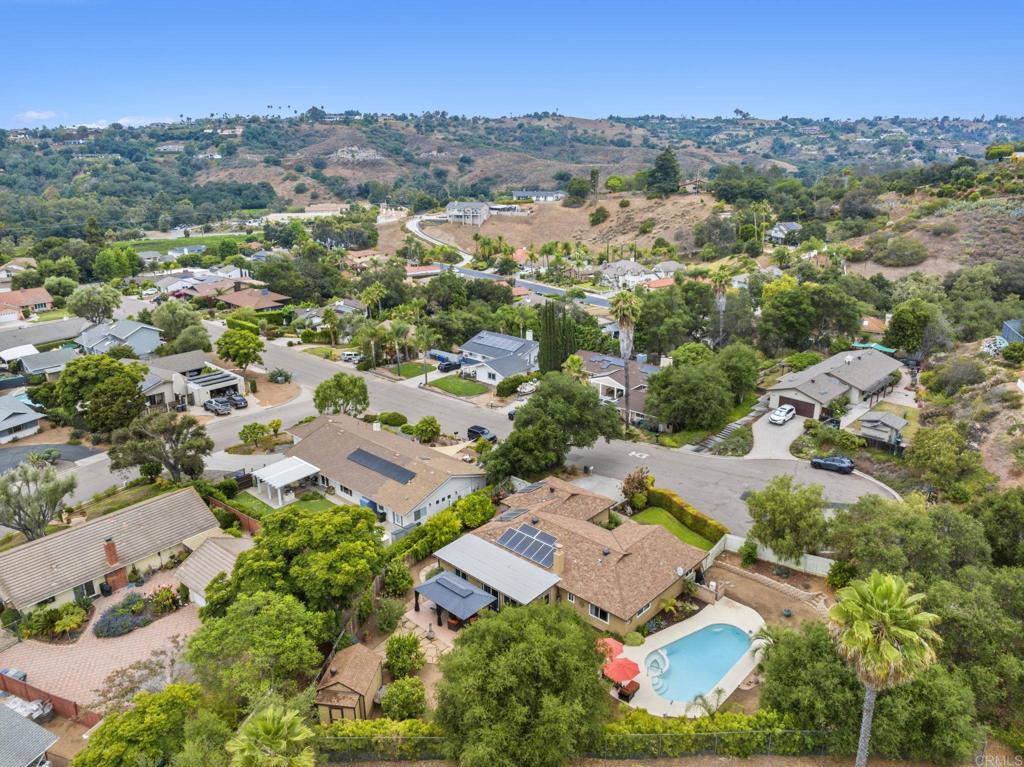 3625 Laketree Drive Fallbrook, CA 92028 - Photo 45 of 52 an aerial view of residential houses with outdoor space and street view