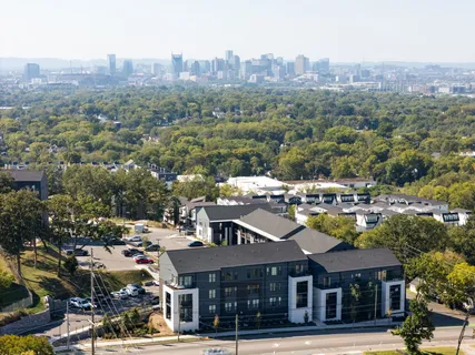 a view of a city in the middle of a city