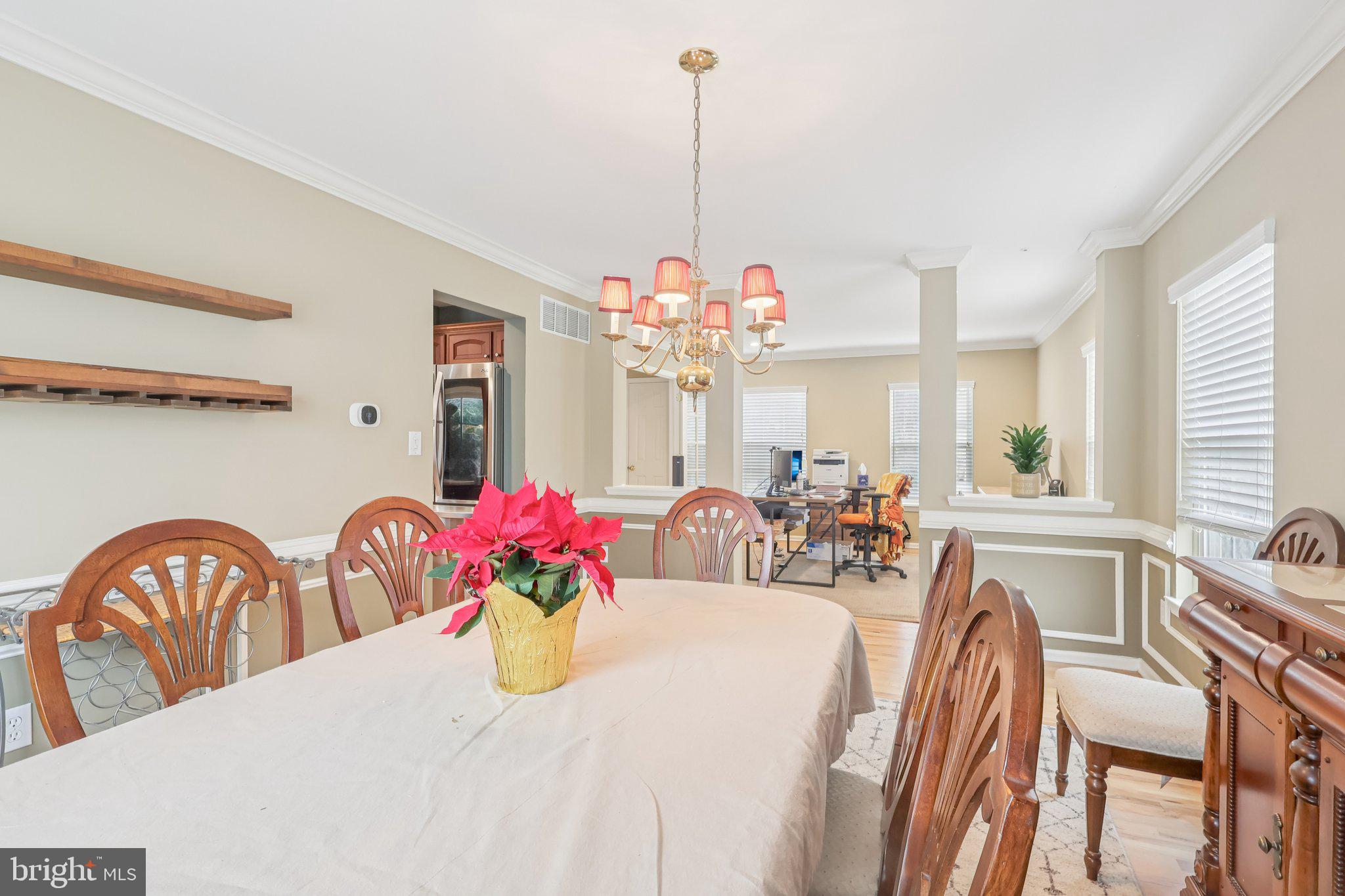 17 Ridgeview Road Delran, NJ 08075 - Photo 8 of 43 a view of a dining room with furniture and a chandelier