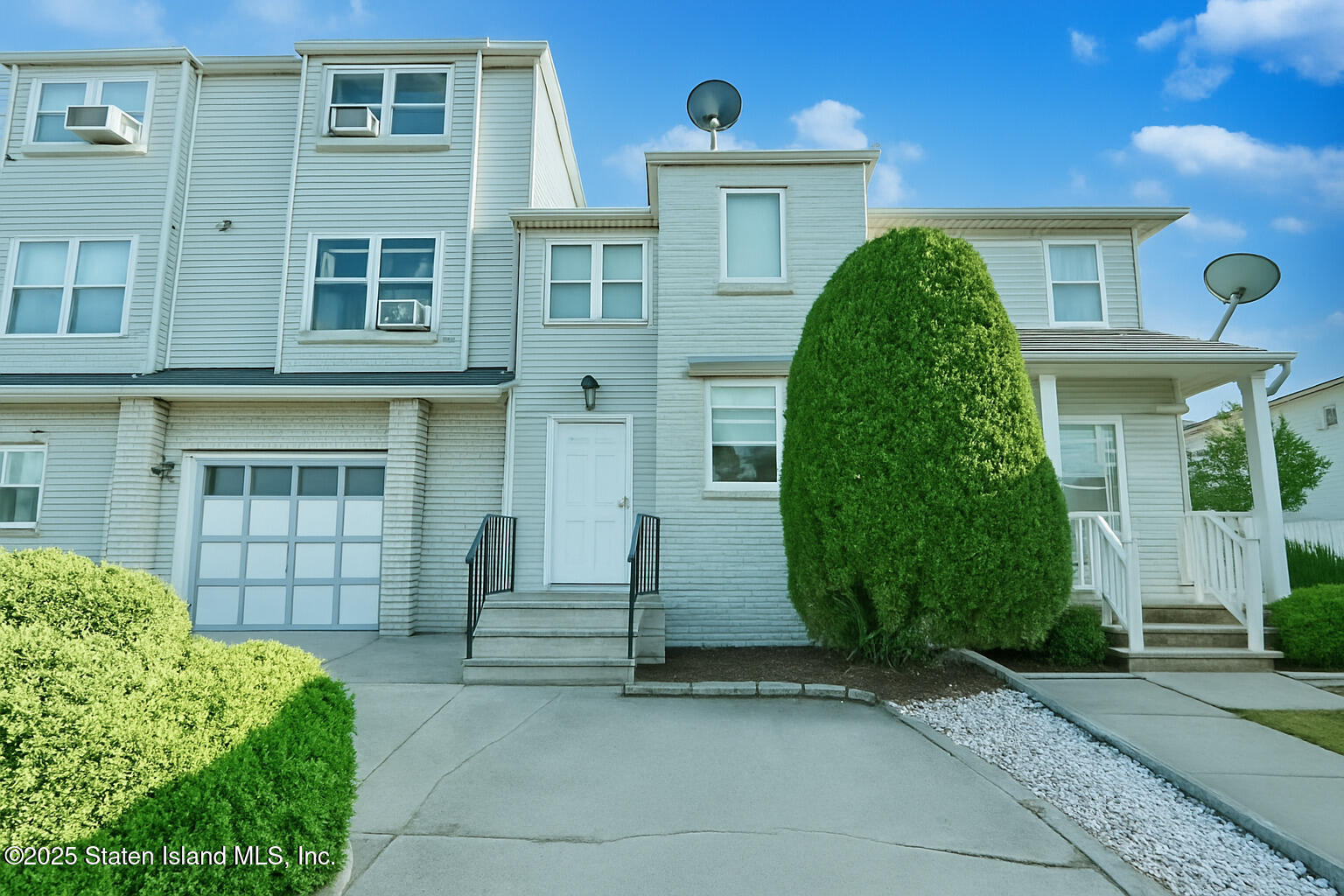 a front view of a house