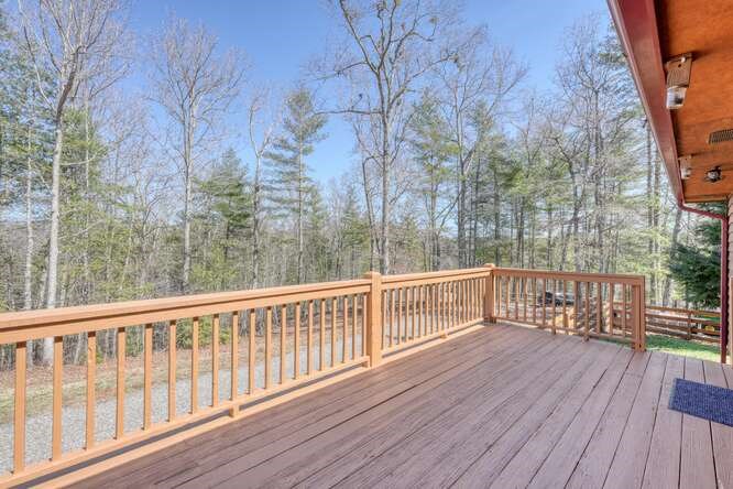 1995 River Hill Road Murphy, NC 28906 - Photo 48 of 68 a view of balcony with wooden floor and fence