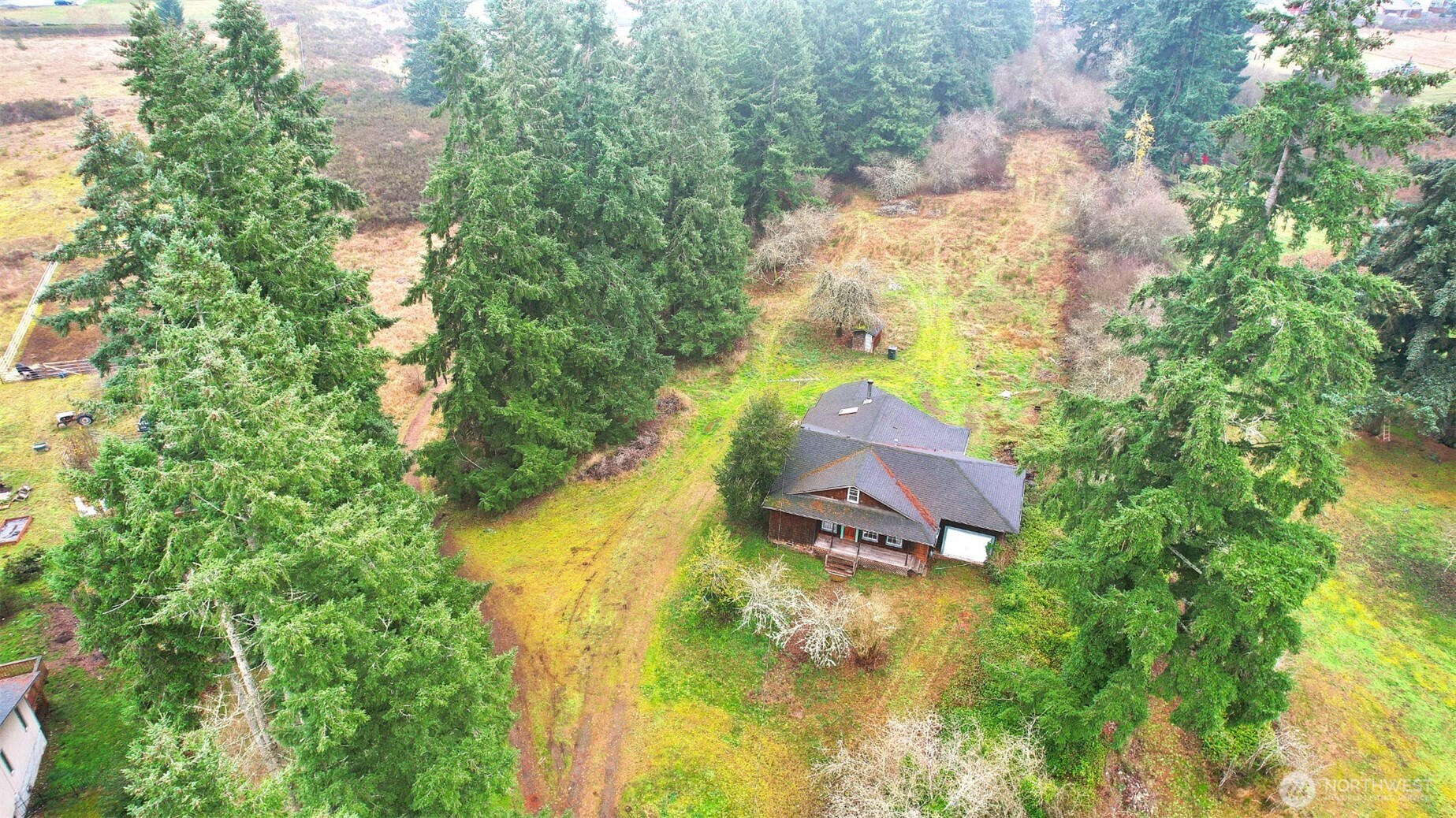 10524 Clark Road Southeast Yelm, WA 98597 - Photo 5 of 10 a view of a lake in middle of the forest