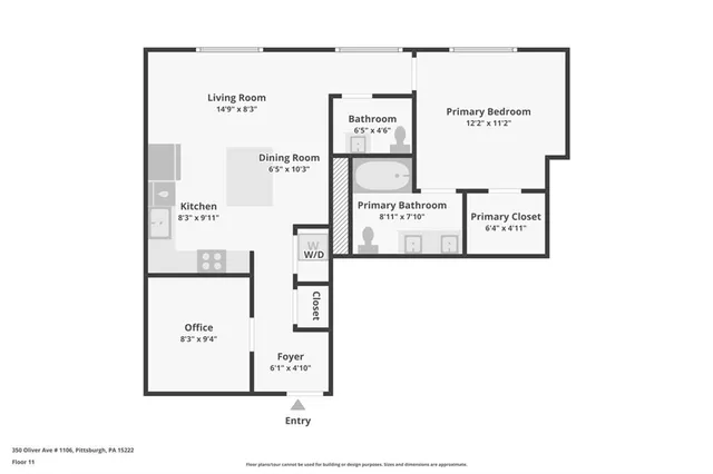 $425,000 | 350 Oliver Avenue, Unit 1107, Pittsburgh, PA 15222