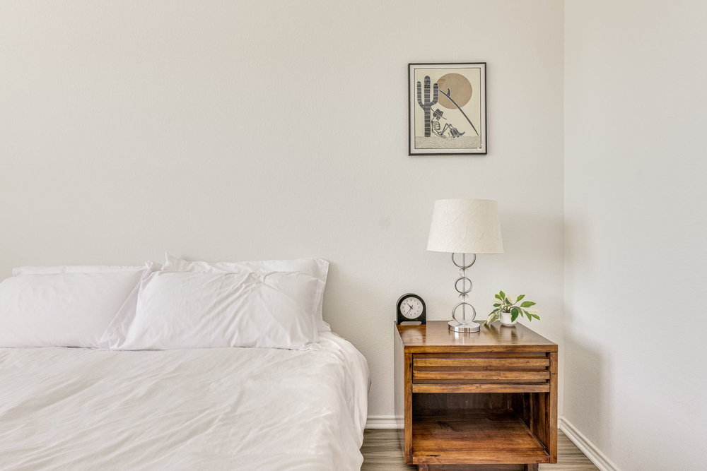 1107 Winifred Drive Austin, TX 78748 - Photo 19 of 40 Simple, serene details make the primary bedroom a peaceful retreat.