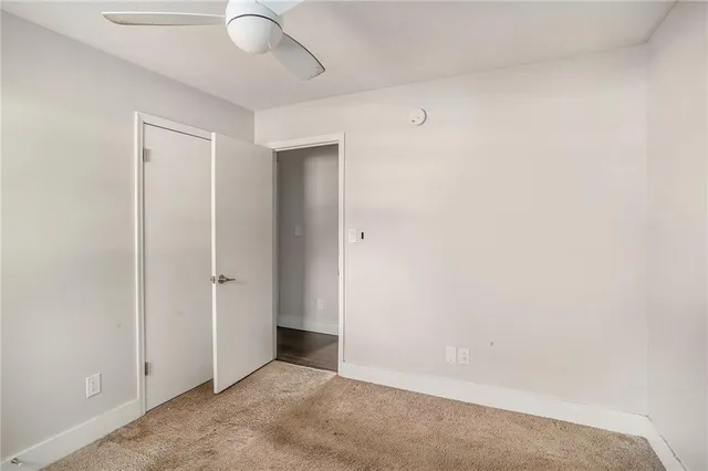 a view of an empty room