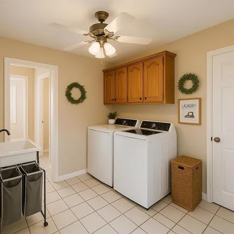 a view of a patio with a table and chairs