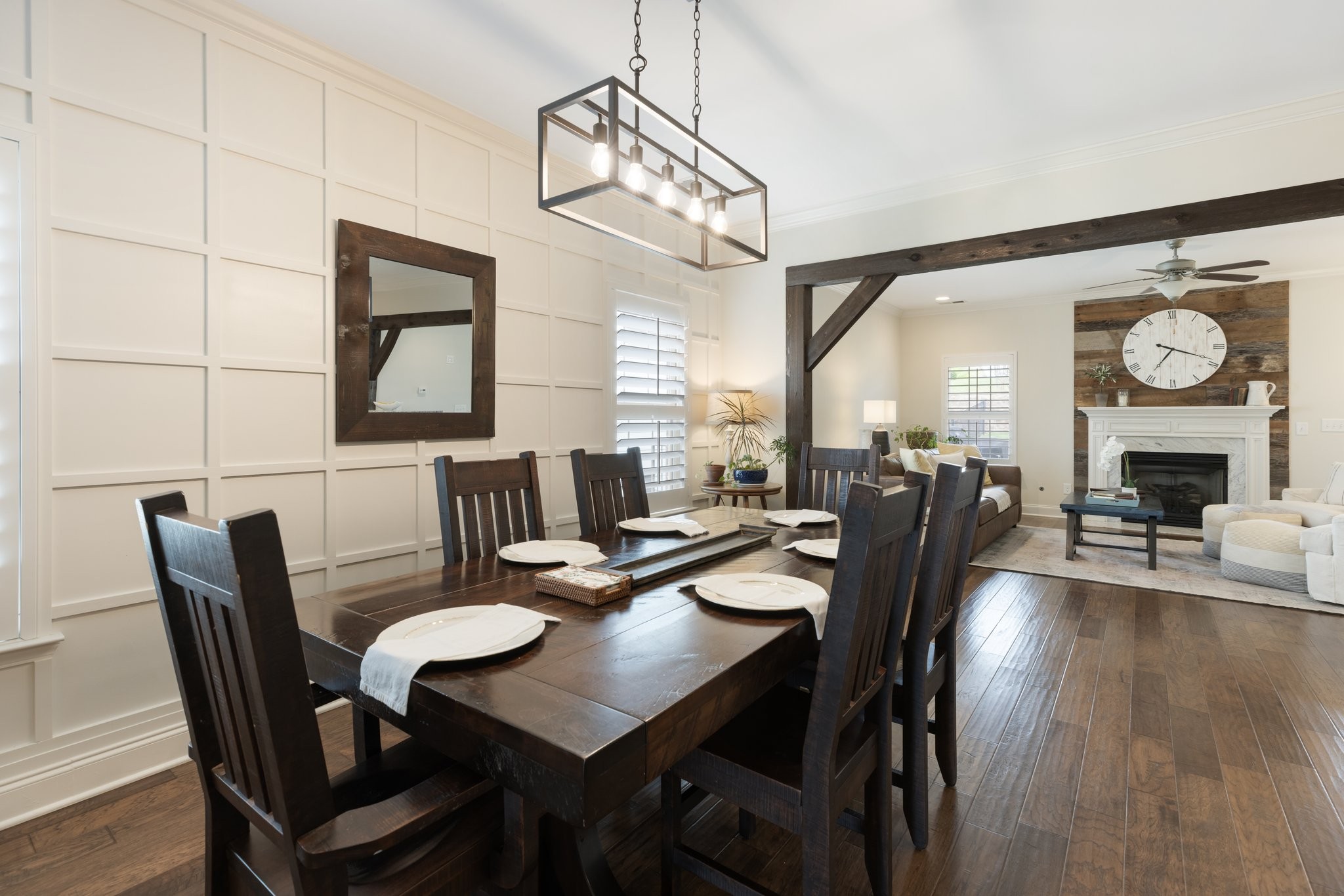 1044 Scouting Drive Franklin, TN 37064 - Photo 22 of 87 a view of a dining room with furniture window and wooden floor