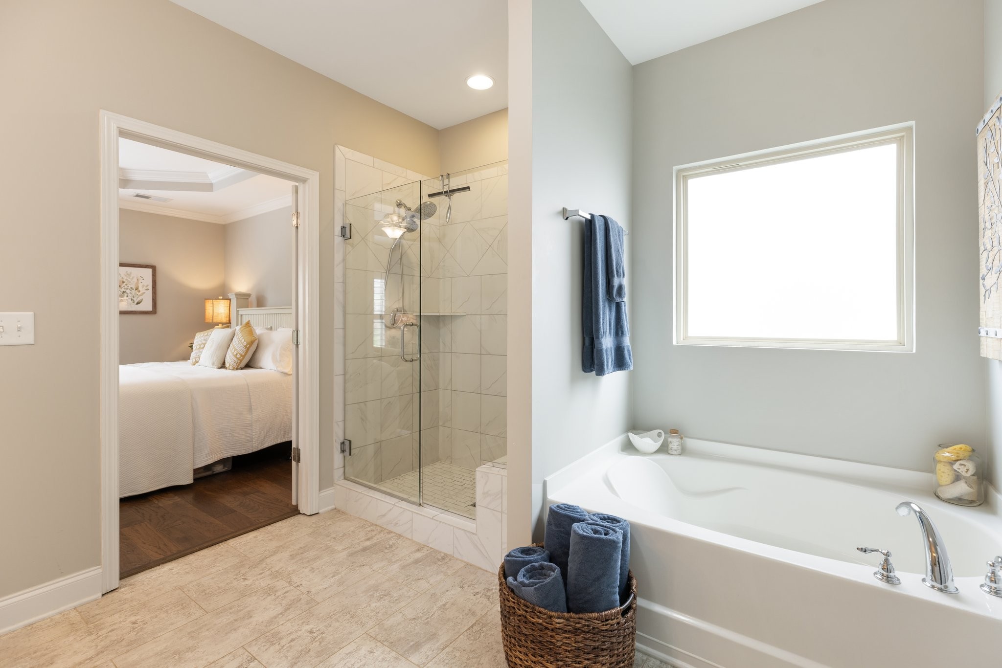 1044 Scouting Drive Franklin, TN 37064 - Photo 47 of 87 a bathroom with a tub a sink and a shower