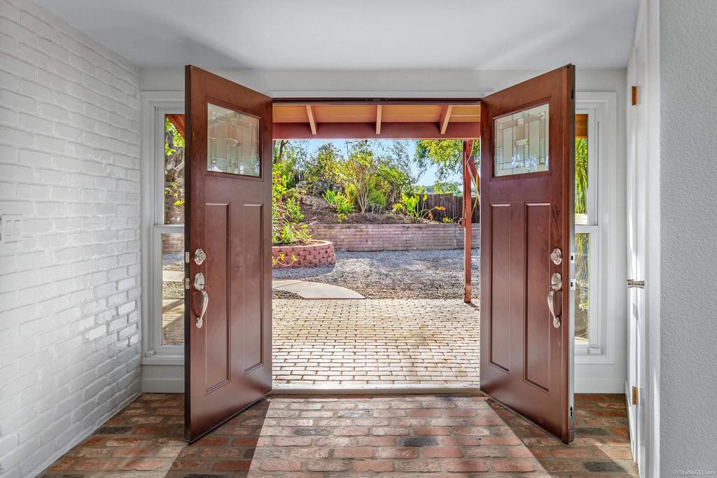1217 Cedar Street Ramona, CA 92065 - Photo 16 of 42 Front Entrance of Door looking out onto yard