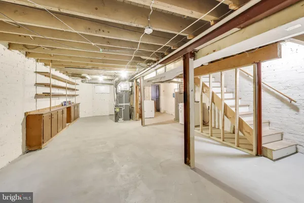 a view of storage and utility room