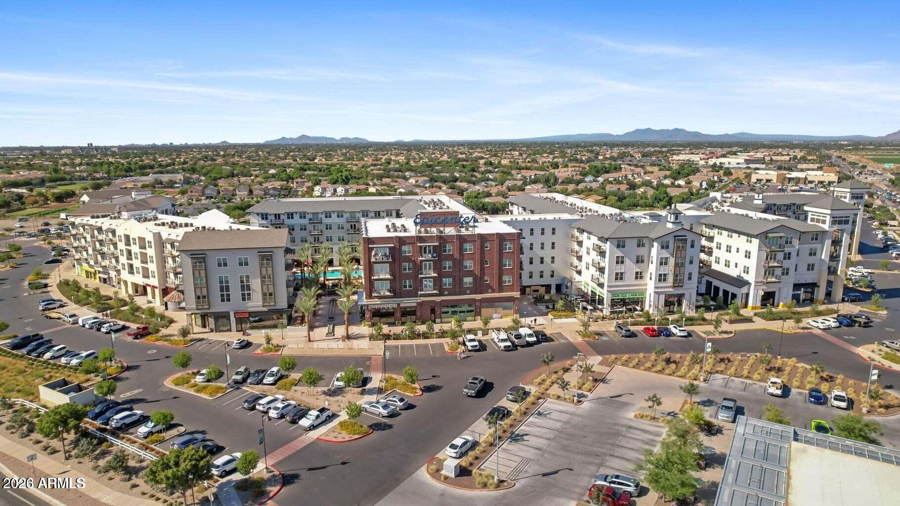 1317 South Banning Street Gilbert, AZ 85296 - Photo 37 of 46 an aerial view of a city